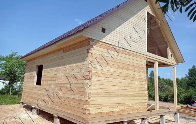 4 Брусовой дом К-20 7×8, 96 м², Московская область, Деревня Ябдино (5)